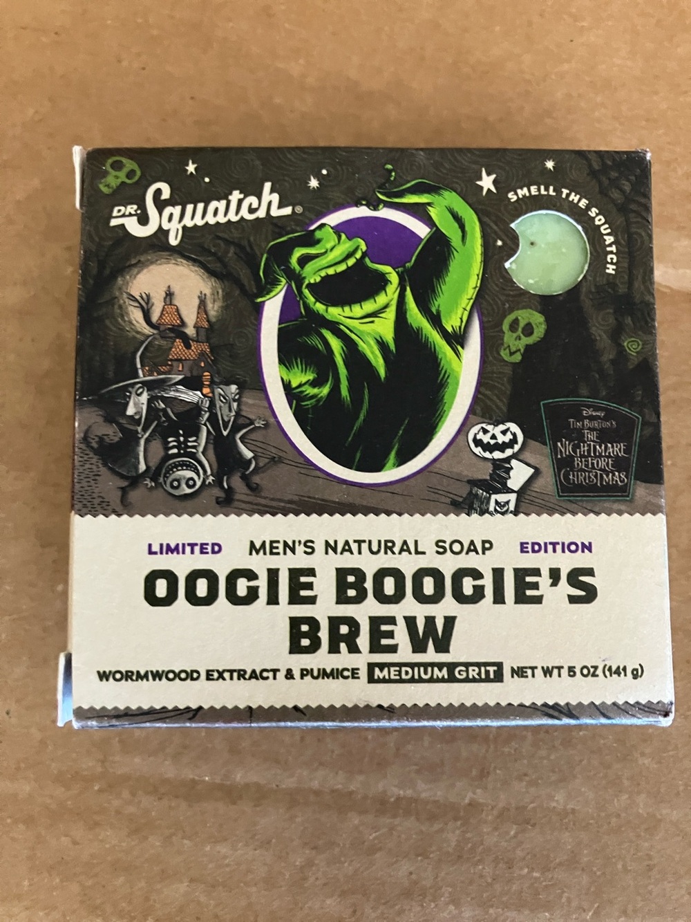 Dr. Squatch Oogie Boogie's Brew Men's Natural Soap Nightmare Before Christmas